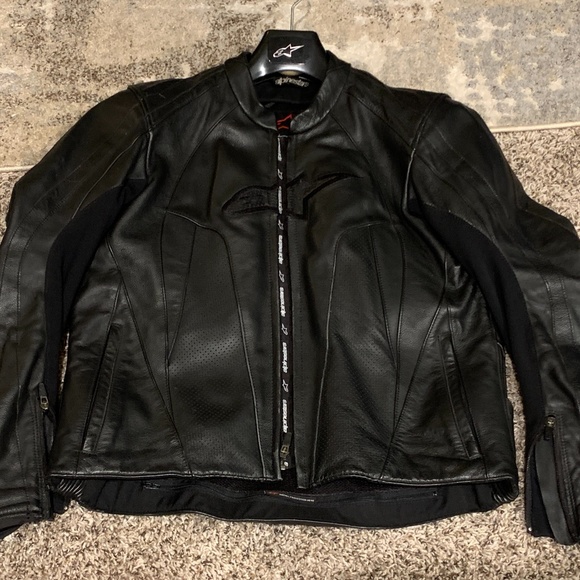 Alpinestars Stunt Leather Motorcycle Jacket - Picture 1 of 6